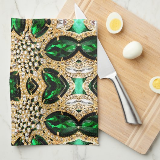 mädchenhafte Modekunst Deko Geschirrtuch (Viertel Falte)