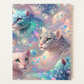 Mädchenhafte Opal Leopardenprint Büro Schule Planer (Rückseite)