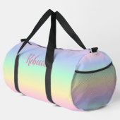 Mädchenhafte personalisierte Sporttasche mit Paste Duffle Bag (Rechte Ecke)