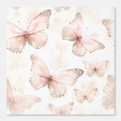 Mädchenhafte rosa Schmetterlinge Tapete (Vorderseite)