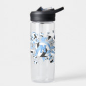 mädchenhafte schwarze Volleyballs und Sterne Trinkflasche (Links)