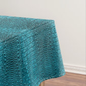 mädchenhafte türkisblaue Alligator Leather Tischdecke (Beispiel)