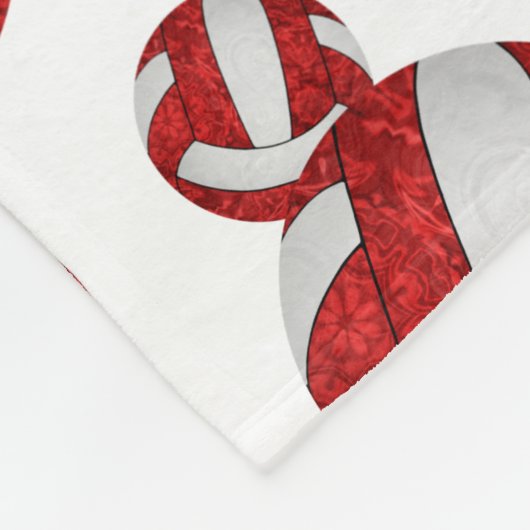 mädchenhafte, weiße Mannschaft in den Farben des V Fleecedecke (Ecke)