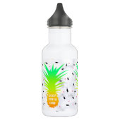 mädchenhafter tropischer Ananas-weißer Marmor Trinkflasche (Links)