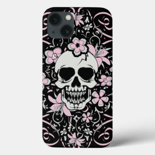 Mädchenhafter Vintage-Totenkopf Case-Mate iPhone Hülle