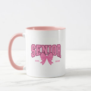Mädchenhaftes Abschluss-Coquette Senior 2026 Rosa Tasse