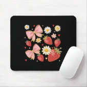 Mädchenhaftes Blumen-Strawberry-Sommerfrucht-Coque Mousepad (Mit Mouse)