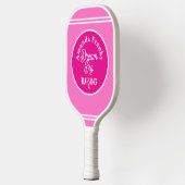 mädchenhaftes Design personalisiert Pickleball Schläger (Links)