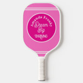 mädchenhaftes Design personalisiert Pickleball Schläger (Vorderseite)