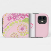 Mädchenhaftes florales Monogramm iPhone5 Hüllen (Rückseite (Horizontal))