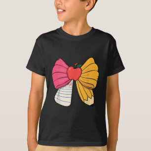Mädchenhaftes Koketten-Schleifen-Bleistift Lehrer- T-Shirt