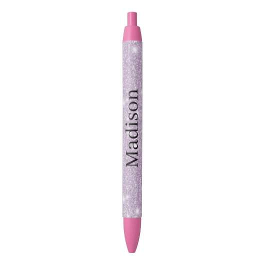 Mädchenhaftes Lavendel-Kunst-Glitter-Funkeln Kugelschreiber (Vorderseite Vertikal)