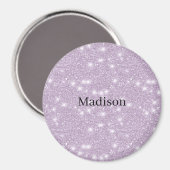 Mädchenhaftes Lavendel-Kunst-Glitter-Funkeln Magnet (Vorderseite/Rückseite)