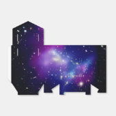 Mädchenhaftes lila Galaxy-Celestial-Monogramm Geschenkschachtel (Ungefaltet)