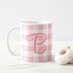 Mädchenhaftes personalisiertes Monogramm-Tasse   R Kaffeetasse