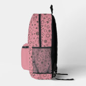 mädchenhaftes Retrodesign Bedruckter Rucksack (Rechts)