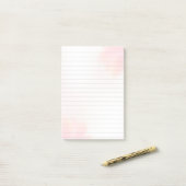 Mädchenhaftes rosa abstraktes Design 3M Post-it® N Post-it Klebezettel (Auf Schreibtisch)