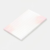 Mädchenhaftes rosa abstraktes Design 3M Post-it® N Post-it Klebezettel (angewinkelt)