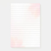 Mädchenhaftes rosa abstraktes Design 3M Post-it® N Post-it Klebezettel (Vorderseite)