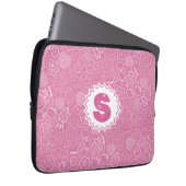 Mädchenhaftes Rosa Beeren-Strohbeer-Kirsche Modern Laptopschutzhülle (Vorne Rechts)