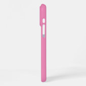 Mädchenhaftes rosa Blumenpferd  iPhone Hülle (Linke Seite)