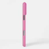 Mädchenhaftes rosa Blumenpferd  iPhone Hülle (Rechte Seite)