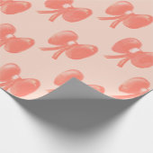 Mädchenhaftes Rosa Geschenkpapier (Ecke)