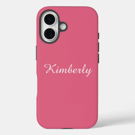 Mädchenhaftes Rosa mit Namen Case-Mate iPhone Hülle (Rückseite)