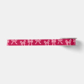 Mädchenhaftes Rosa-Schleifen-Muster Satinband (Vorderseite)