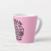 Mädchenhaftes Rosa Wildes Einhorn Milchtasse (Rechte Ecke)