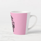 Mädchenhaftes Rosa Wildes Einhorn Milchtasse (Rechts)