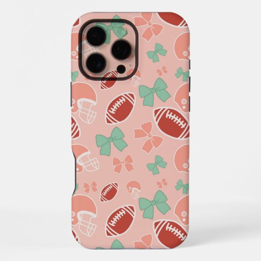 Mädchenhaftes Telefon-Case mit Fußball-Bogen-Muste iPhone Hülle (Rückseite)