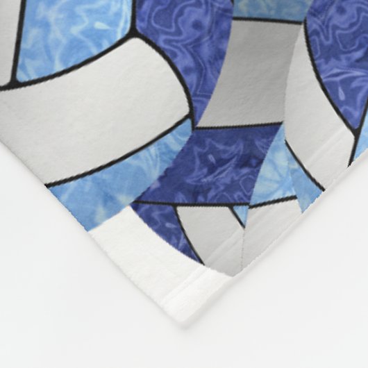 mädchenhaftes, weißes Volleyballteam Fleecedecke (Ecke)