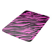 Mädchenhaftes Zebrastreifen-Muster Badematte (Schrägansicht)