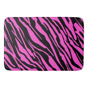 Mädchenhaftes Zebrastreifen-Muster Badematte