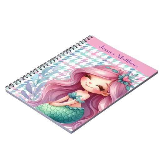 Mädchenhamtmuster Notizblock (Linke Seite)