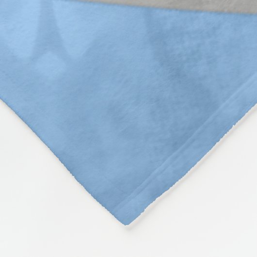 Mädchenhellblau-Schwarzvolleyball personalisiert Fleecedecke (Ecke)