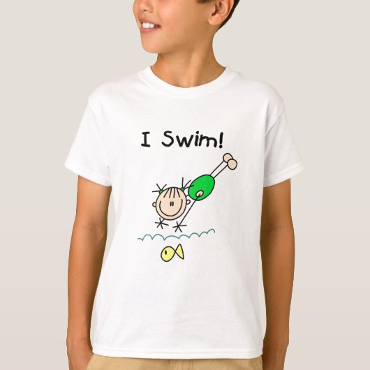 Mädcheni Swim-T - Shirts und Geschenke (Vorderseite)