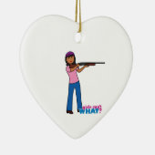 Mädchenjagd Keramikornament (Rechts)