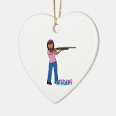 Mädchenjagd Keramikornament (Links)