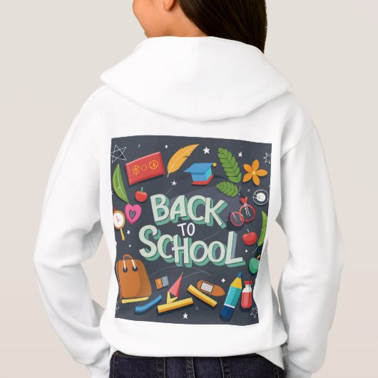 Mädchenjunge Hoodie (Rückseite)