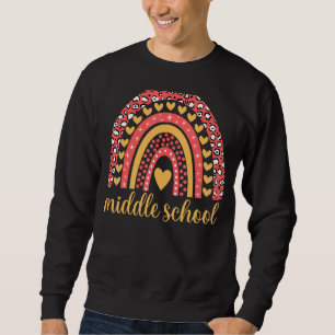 Mädchenjungen in der Mittelschule zurück in die Sc Sweatshirt