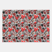 Mädchenkachelmuster Geschenkpapier Set (Vorderseite 2)