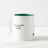 Mädchenkaffee, Mann-LKW Zweifarbige Tasse (Vorderseite Links)