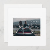 Mädchenkarte Feiertagskarte (Vorne/Hinten)