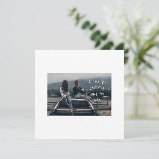 Mädchenkarte Feiertagskarte (Stehend Vorderseite)