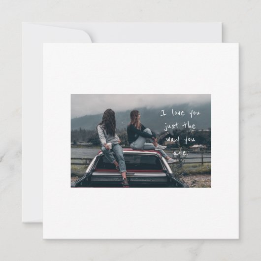 Mädchenkarte Feiertagskarte (Vorderseite)