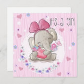 Mädchenkarte Feiertagskarte (Vorne/Hinten)