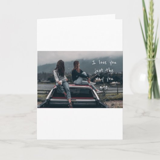 Mädchenkarte Feiertagskarte (Vorderseite)