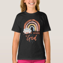 Mädchenkind Gottes Rainbow-T - Shirt
